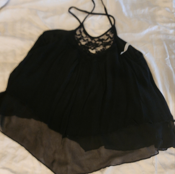 Elegant Black Lace Women's Top - Picture 1 of 1